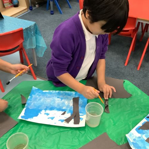 Spring 1- we were inspired by an artist Claude Monet