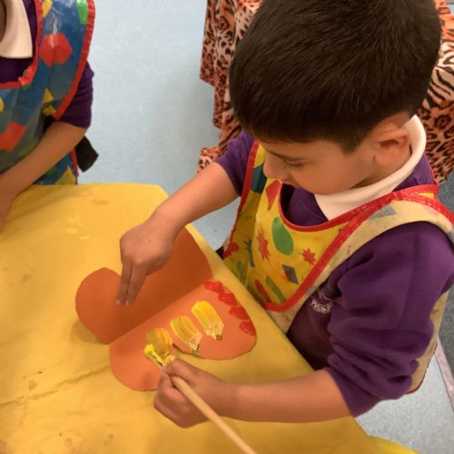 Summer 1-We created butterfly prints – wow it was like magic! We talked about the special patterns.​