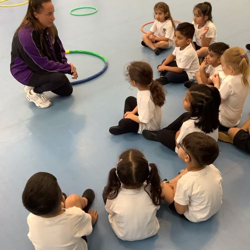 Autumn 1- Our very first PE lesson...we all enjoyed it!