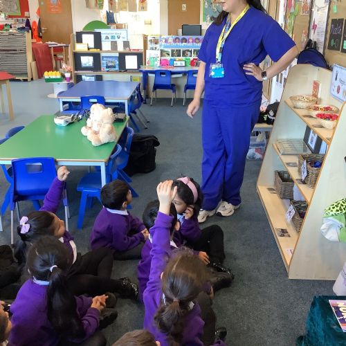 Autumn 1-We had a real life superhero visit us.....a doctor!!