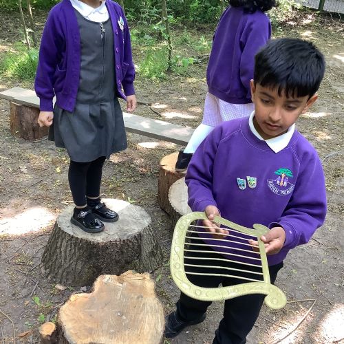 Summer 1- We found the things Jack stole from the GIANT.... we planted broad beans..hope it grows into a beanstalk!