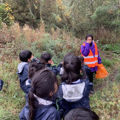 We explored our woodland area and gathered natural materials!