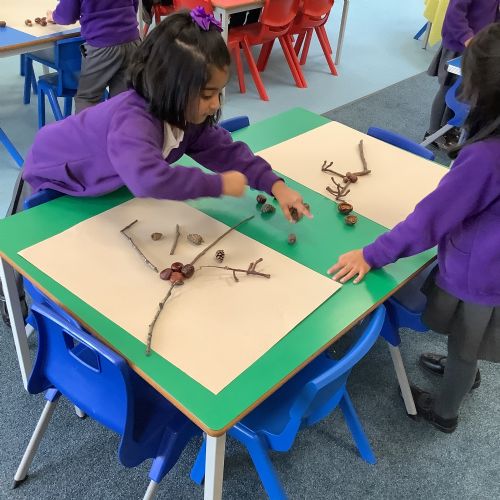 Autumn 1-We made pictures using natural materials!