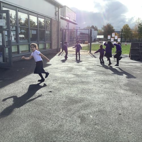 Outside shapes, jumping and hopping!