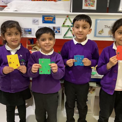 We made our own fairy doors!