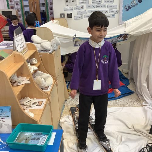 Polar fun indoors...